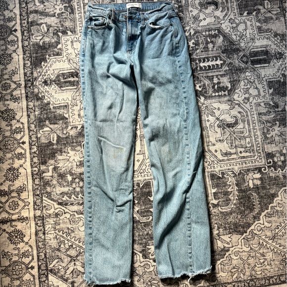 Abercrombie 24 Long Low Rise Wide Leg Jeans - Picture 6 of 7
